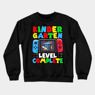 Kindergarten Level Complete Last Day Of School Graduate Boys Crewneck Sweatshirt